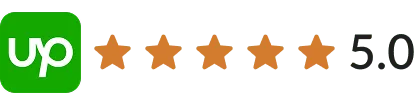 5.0 rating on Upwork